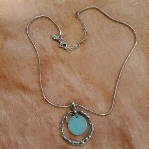 Lia Sophia silver ring necklace